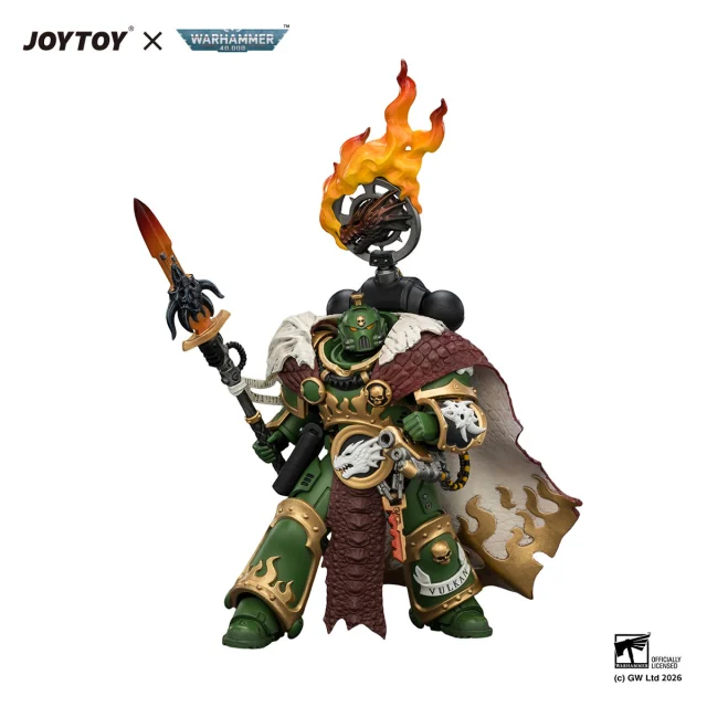 Salamanders Vulkan He'stan,the Forgefather with the Spear of Vulkan and the Gauntlet of the Forge