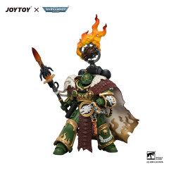Salamanders Vulkan He'stan,the Forgefather with the Spear of Vulkan and the Gauntlet of the Forge