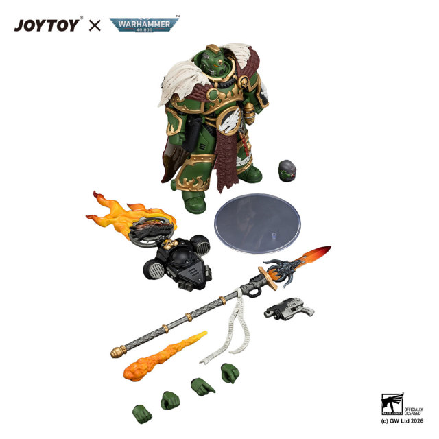 Salamanders Vulkan He'stan,the Forgefather with the Spear of Vulkan and the Gauntlet of the Forge