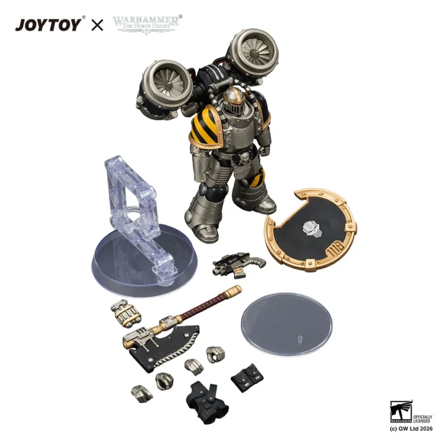 Iron Warriors Mkll Assault Legionary 1 with Bolt pistol,Chain axe & Combat shield