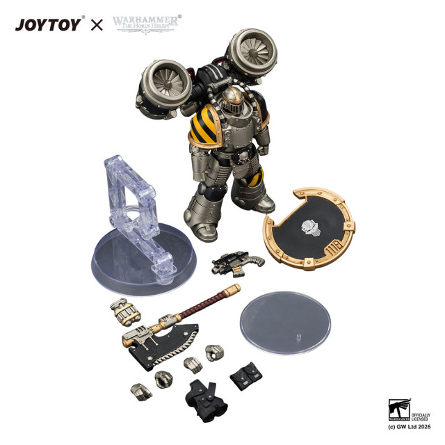 Iron Warriors Mkll Assault Legionary 1 with Bolt pistol,Chain axe & Combat shield