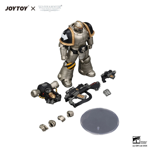 Iron Warriors Mkll Legionary 3 with Bolter and Bolt Pistol