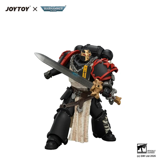 Black Templars Crusader Ancient with Power Sword and Bolt Pistol