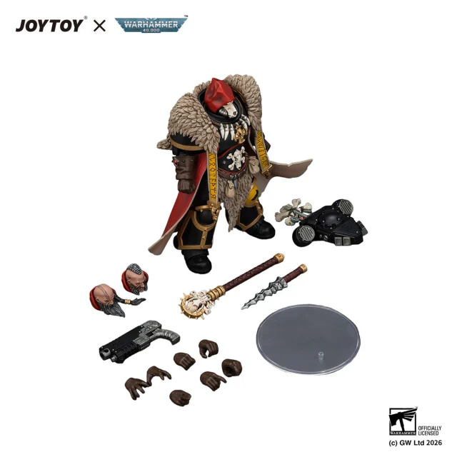 Space Wolves Wolf Priest with Absolvor Bolt Pistol and Crozius
