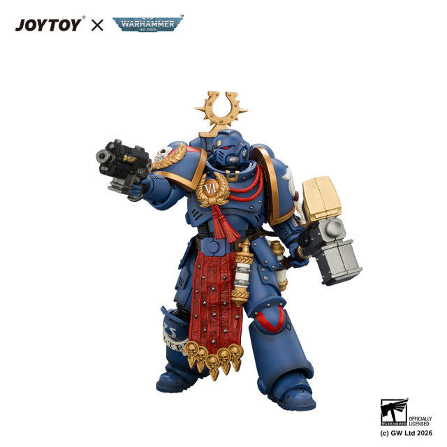 Ultramarines Ferren Areios with Thunder Hammer and Bolt Pistol