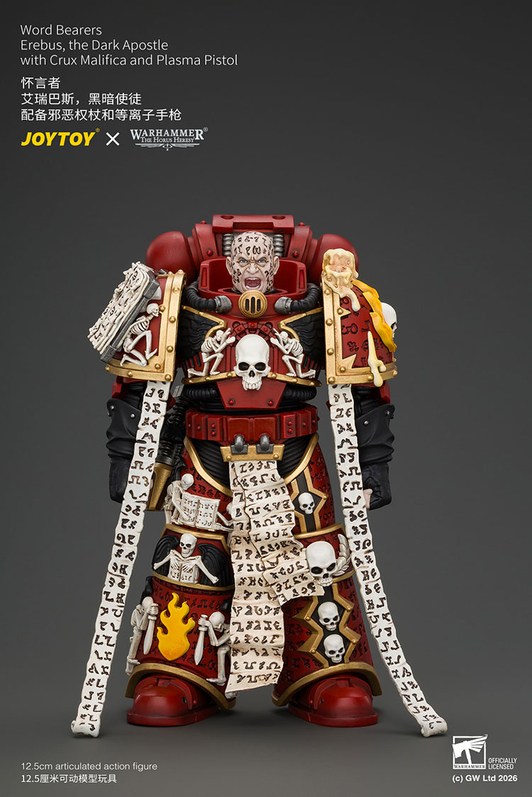 Word Bearers Erebus,the Dark Apostle with Crux Malifica and Plasma Pistol