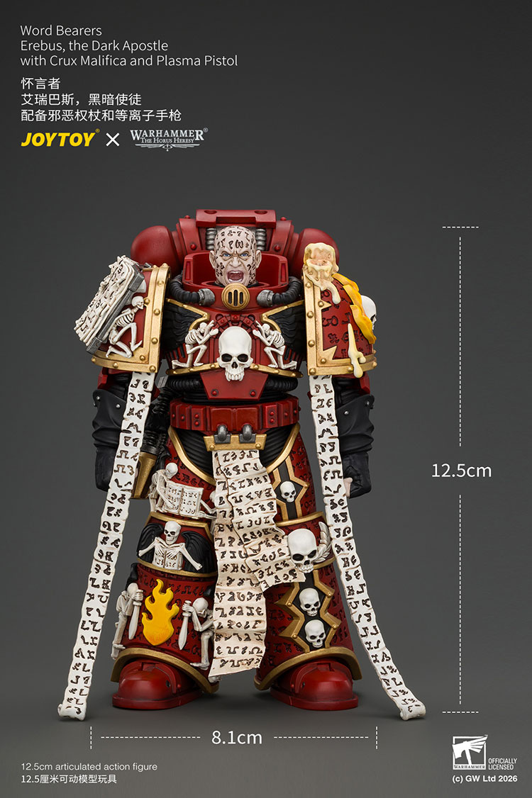 Word Bearers Erebus,the Dark Apostle with Crux Malifica and Plasma Pistol product details