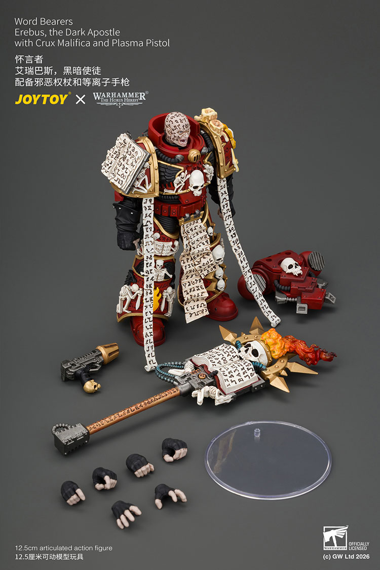 Word Bearers Erebus,the Dark Apostle with Crux Malifica and Plasma Pistol product details