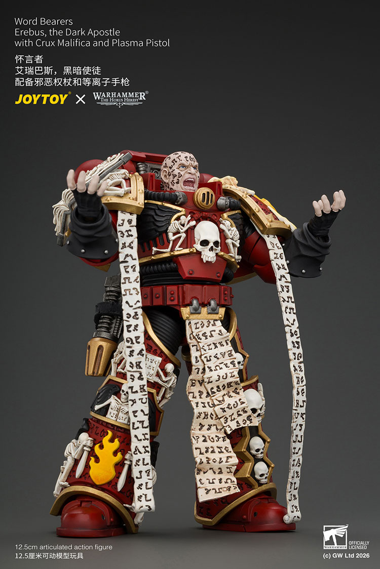 Word Bearers Erebus,the Dark Apostle with Crux Malifica and Plasma Pistol product details