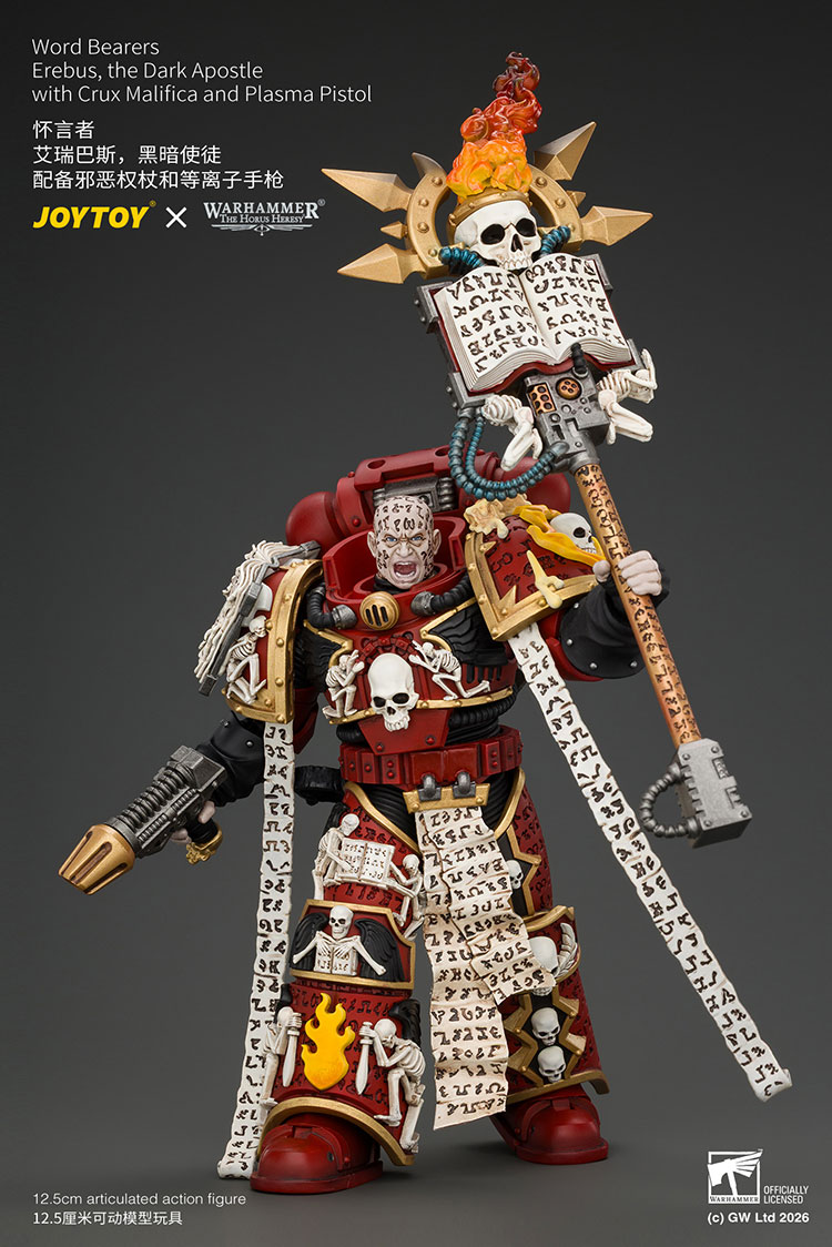 Word Bearers Erebus,the Dark Apostle with Crux Malifica and Plasma Pistol product details