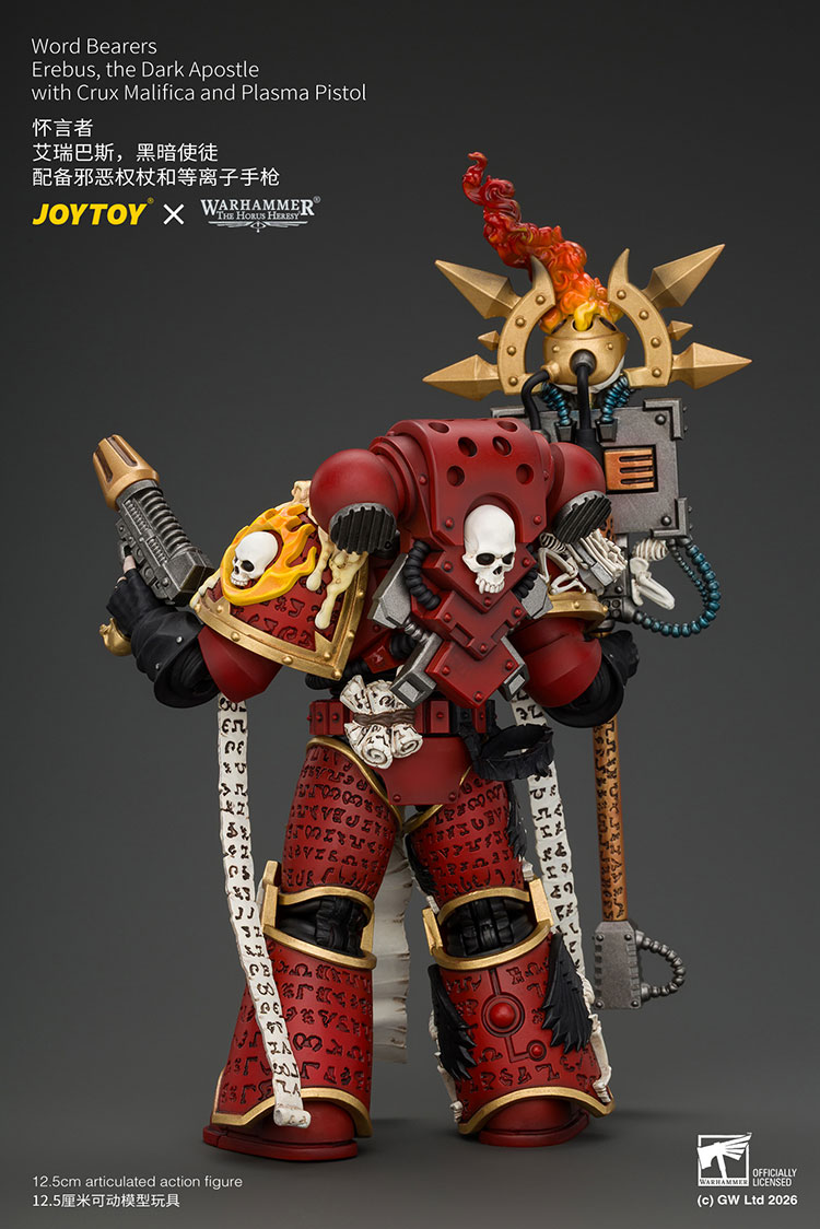 Word Bearers Erebus,the Dark Apostle with Crux Malifica and Plasma Pistol product details