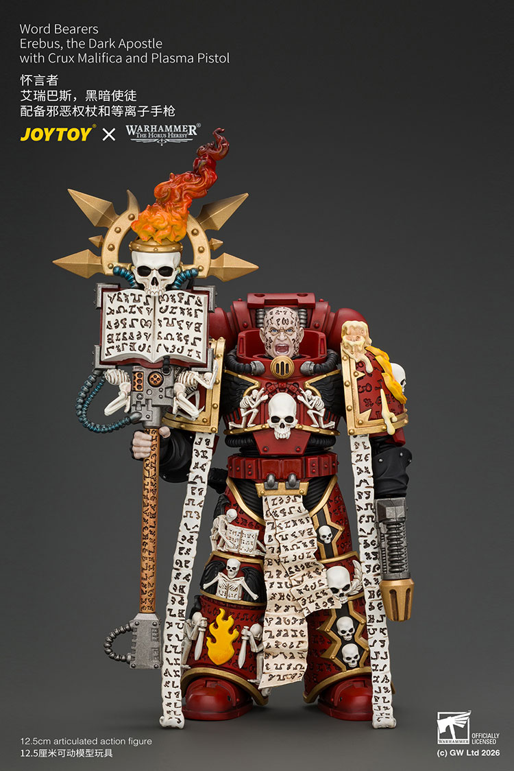 Word Bearers Erebus,the Dark Apostle with Crux Malifica and Plasma Pistol product details