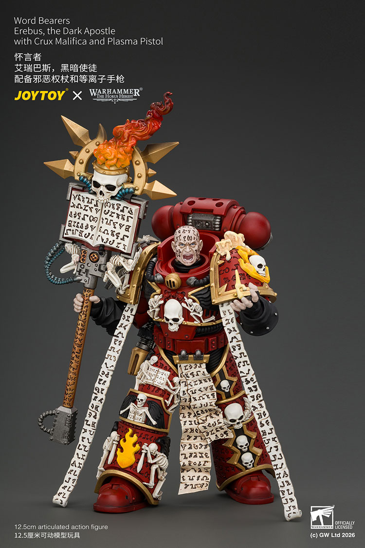Word Bearers Erebus,the Dark Apostle with Crux Malifica and Plasma Pistol product details