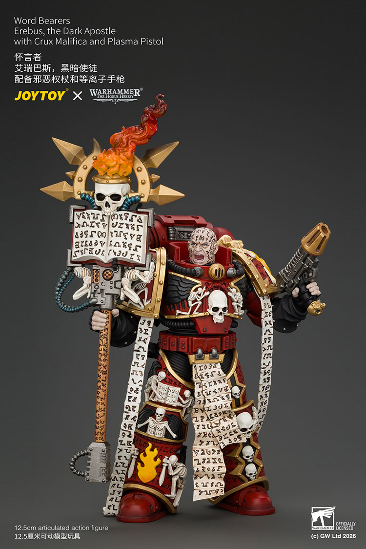 Word Bearers Erebus,the Dark Apostle with Crux Malifica and Plasma Pistol product details