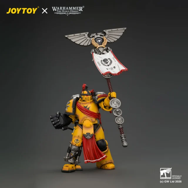 Imperial Fists Herald Consul with Standard and Bolt Pistol
