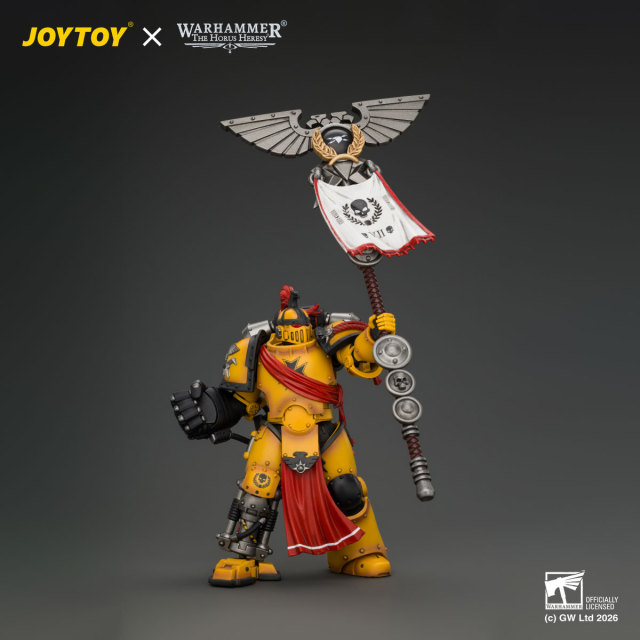 Imperial Fists Herald Consul with Standard and Bolt Pistol