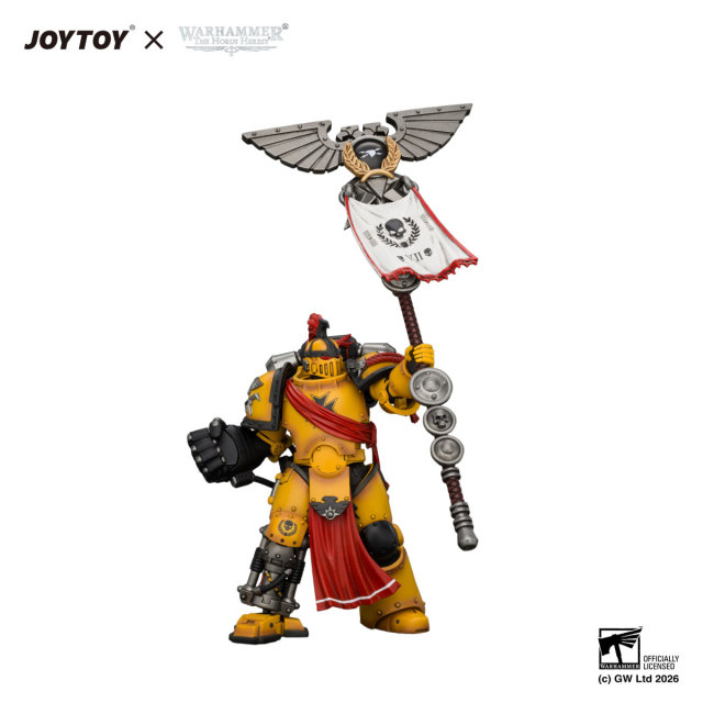 Imperial Fists Herald Consul with Standard and Bolt Pistol