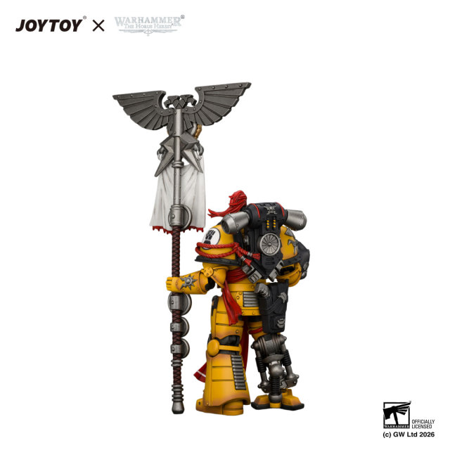 Imperial Fists Herald Consul with Standard and Bolt Pistol