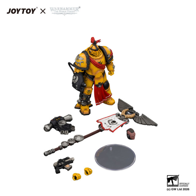 Imperial Fists Herald Consul with Standard and Bolt Pistol