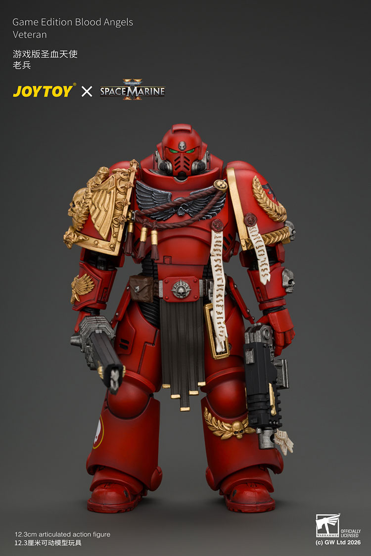 Game Edition Blood Angels Veteran with Bolt Rifle, Chainsword and Bolt Pistol and Plasma Pistol
