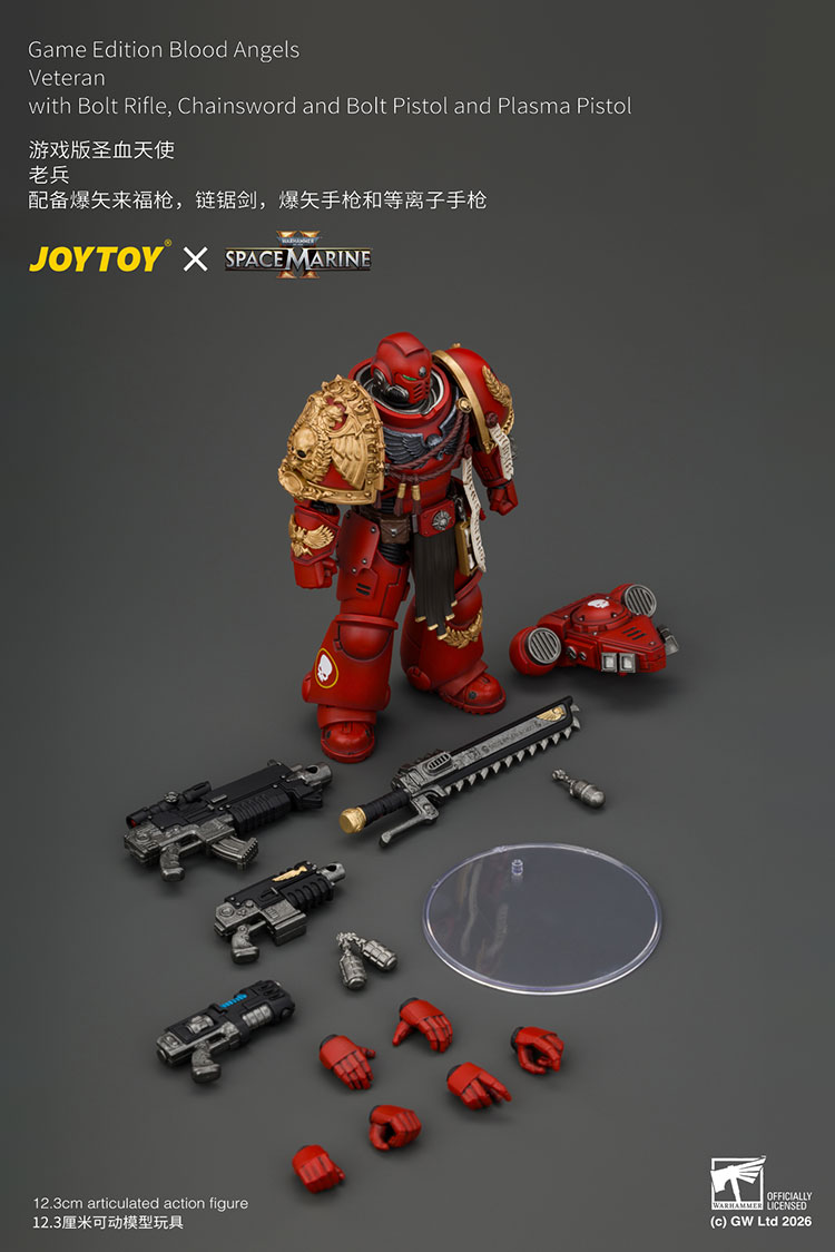 Game Edition Blood Angels Veteran with Bolt Rifle, Chainsword and Bolt Pistol and Plasma Pistol product details
