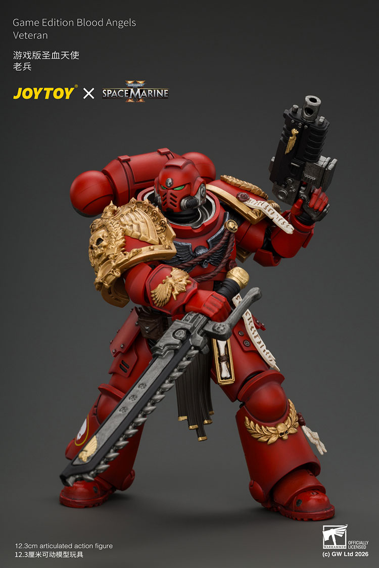 Game Edition Blood Angels Veteran with Bolt Rifle, Chainsword and Bolt Pistol and Plasma Pistol product details