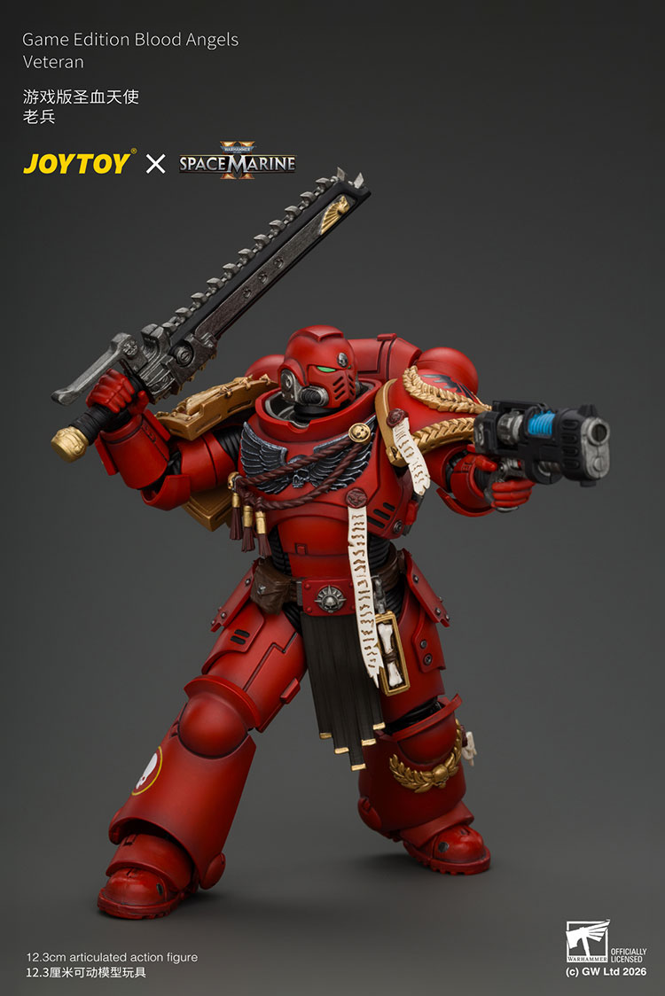 Game Edition Blood Angels Veteran with Bolt Rifle, Chainsword and Bolt Pistol and Plasma Pistol product details