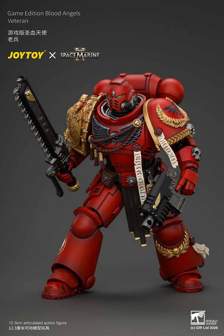 Game Edition Blood Angels Veteran with Bolt Rifle, Chainsword and Bolt Pistol and Plasma Pistol product details
