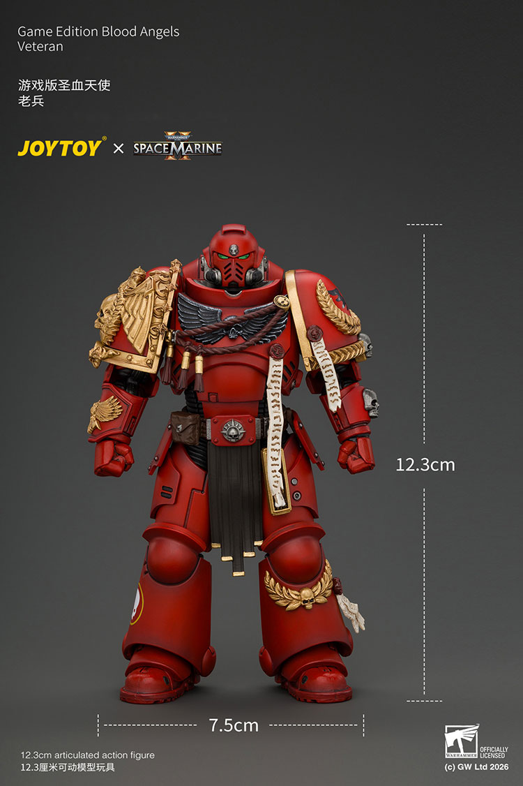 Game Edition Blood Angels Veteran with Bolt Rifle, Chainsword and Bolt Pistol and Plasma Pistol product details