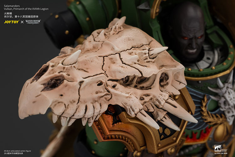 Salamanders Vulkan, Primarch of the XVIIIth Legion with Dawnbringer, The Furnace's Heart and Dragon's Breath Gauntlet product details