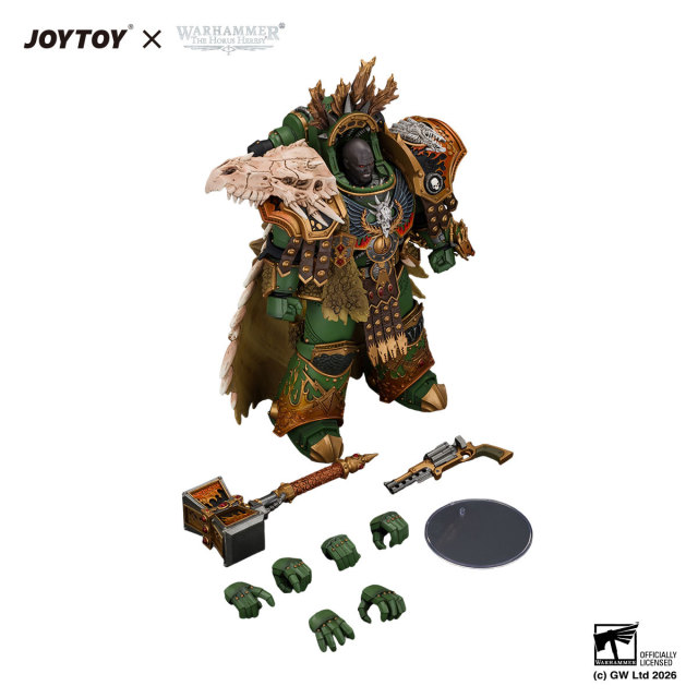Salamanders Vulkan, Primarch of the XVIllth Legion with Dawnbringer, The Furnace's Heart and Dragon's Breath Gauntlet