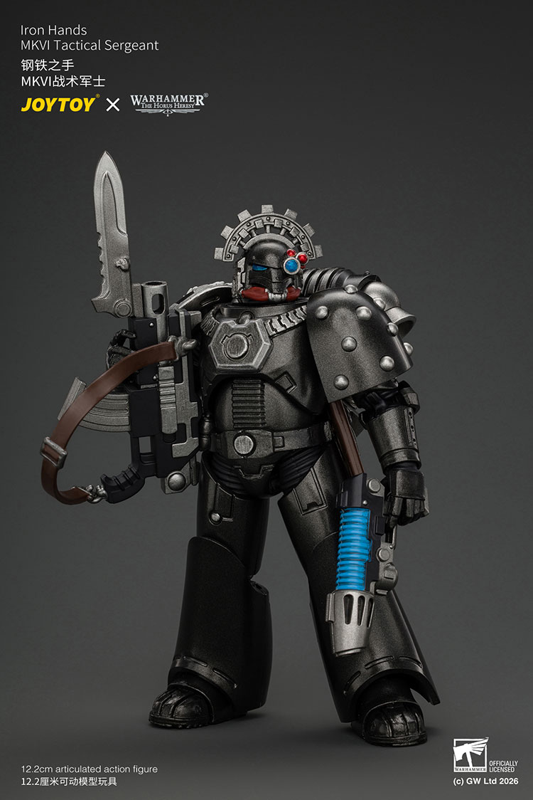 Iron Hands MKVI Tactical Sergeant with Bolter, Plasma Pistol & Power sword product details