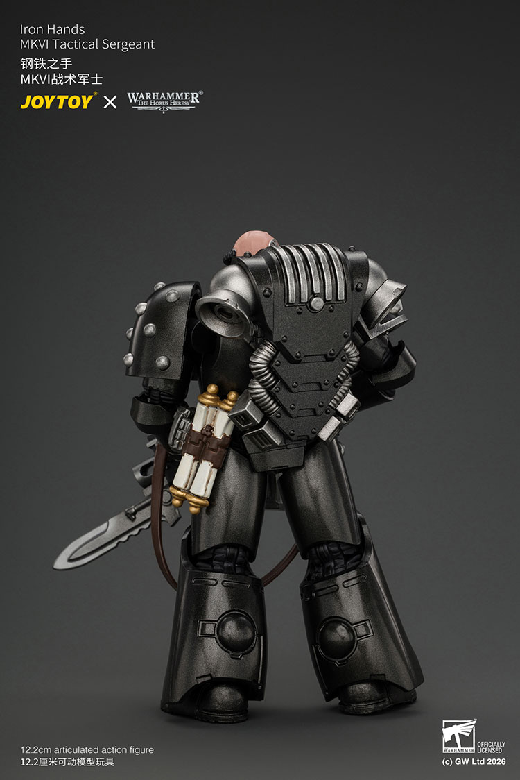 Iron Hands MKVI Tactical Sergeant with Bolter, Plasma Pistol & Power sword product details