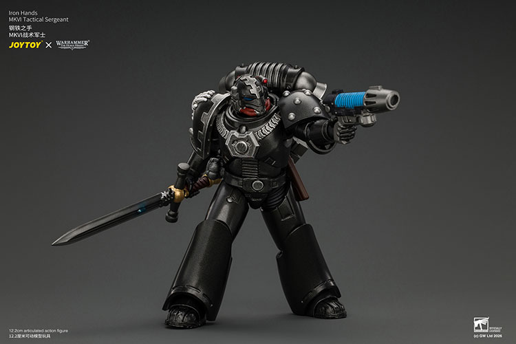 Iron Hands MKVI Tactical Sergeant with Bolter, Plasma Pistol & Power sword product details