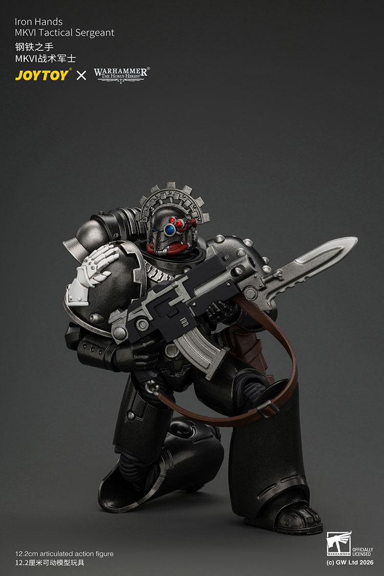 Iron Hands MKVI Tactical Sergeant with Bolter, Plasma Pistol & Power sword product details