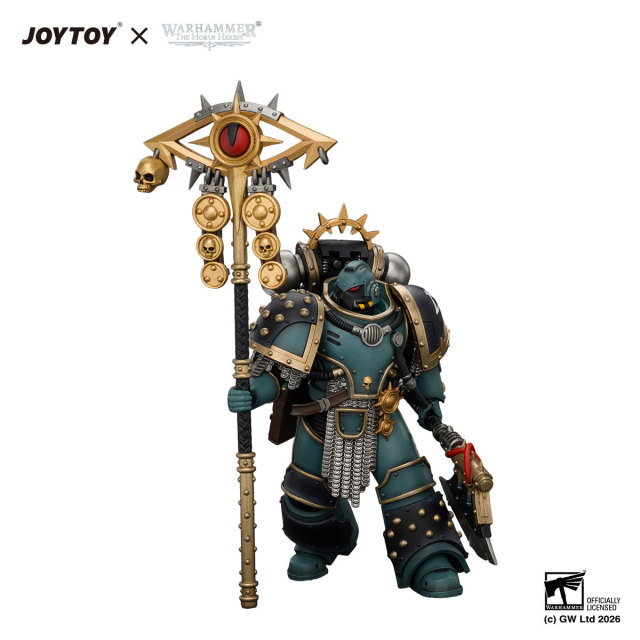 Sons of Horus Herald Consul with Icon of Allegiance, Bolt Pistol and Power Weapon