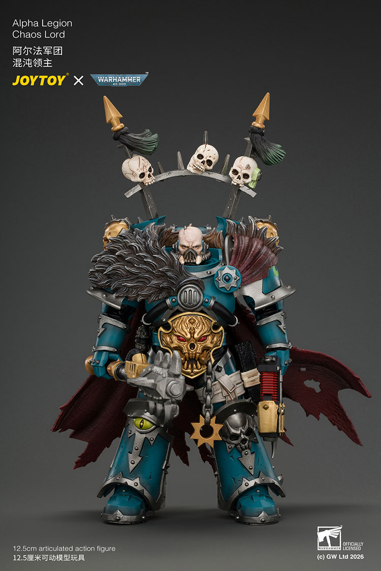Alpha LegionChaos Lord with Plasma Pistol and Accursed Weapon