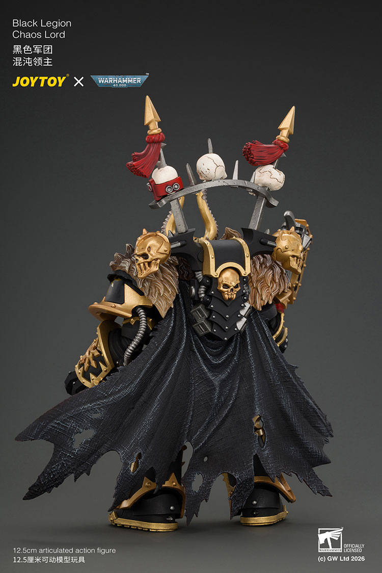 Black Legion Chaos Lord with Power Fist, Plasma Pistol and Astartes Chainblade product details